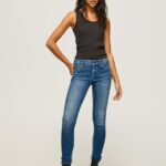 נשים 4N8XB54 Pepe Jeans דֵנִים ג'ינס בינוני בגזרת סקיני פיקסי