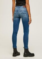 ⁦נשים 4N8XB54 Pepe Jeans דֵנִים ג'ינס בינוני בגזרת סקיני פיקסי⁩ – תמונה ⁦4⁩