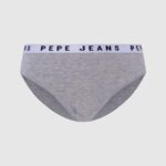 נשים 4N8XB552 Pepe Jeans חוואר אפור תחתון קלאסי עם לוגו מודפס