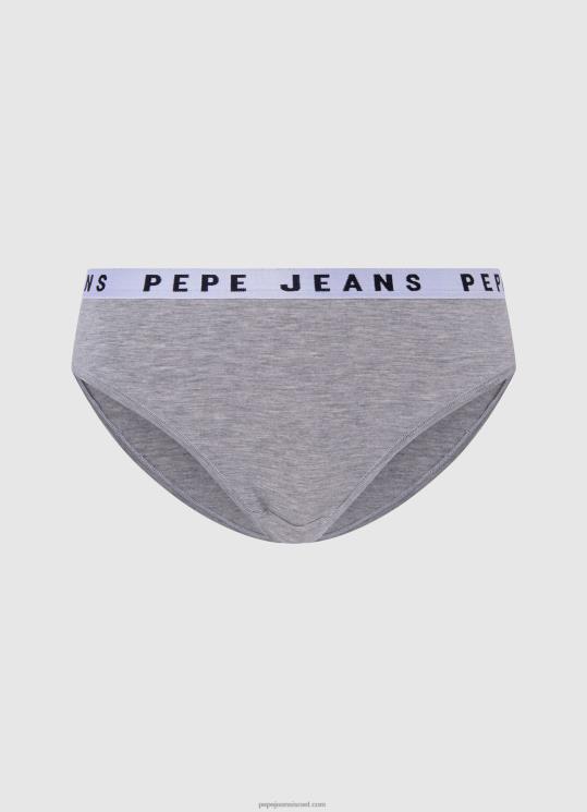d7a0d7a9d799d79d_4n8xb552_pepe_jeans_d797d795d795d790d7a8_d790d7a4d795d7a8_d7aad797d7aad795d79f_d7a7d79cd790d7a1d799_d7a2d79d_d7.jpg נשים 4N8XB552 Pepe Jeans חוואר אפור תחתון קלאסי עם לוגו מודפס – תמונה 1
