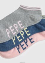 ⁦נשים 4N8XB555 Pepe Jeans ורוד חיוור גרבי sandi 3 חבילות⁩ – תמונה ⁦2⁩