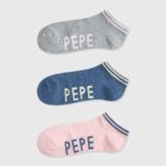 נשים 4N8XB555 Pepe Jeans ורוד חיוור גרבי sandi 3 חבילות