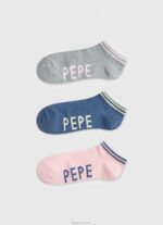 ⁦נשים 4N8XB556 Pepe Jeans רַב גרביים של קריס 3 חבילות⁩ – תמונה ⁦5⁩