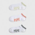 נשים 4N8XB561 Pepe Jeans לבן גרבי sandi 3 חבילות