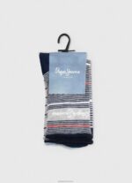 ⁦נשים 4N8XB564 Pepe Jeans רַב 3 חבילות גרביים עם פסים⁩ – תמונה ⁦2⁩