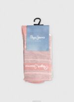 ⁦נשים 4N8XB565 Pepe Jeans אקרו 3 חבילות גרביים עם פסים⁩ – תמונה ⁦3⁩