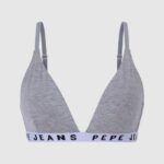 נשים 4N8XB566 Pepe Jeans חוואר אפור חזיית כותנה משולשת
