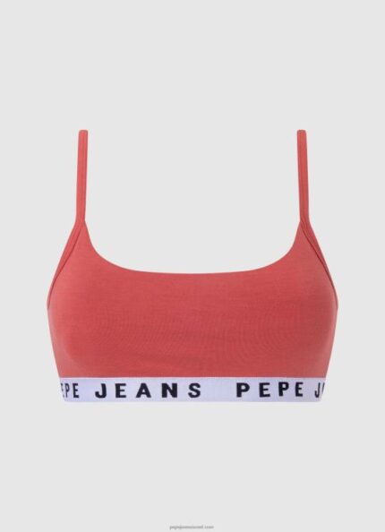 נשים 4N8XB570 Pepe Jeans סטודיו אדום חזיית ספורט מוצקה str brlt