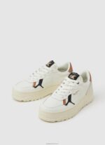⁦נשים 4N8XB571 Pepe Jeans צבע קרם נעלי ספורט מעור ניסיון חוזר של kore⁩ – תמונה ⁦3⁩