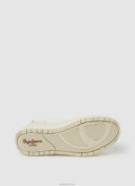 ⁦נשים 4N8XB571 Pepe Jeans צבע קרם נעלי ספורט מעור ניסיון חוזר של kore⁩ – תמונה ⁦5⁩