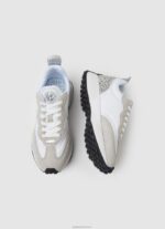 ⁦נשים 4N8XB573 Pepe Jeans לבן מפעל מזל ליאו נעלי ספורט משולבות⁩ – תמונה ⁦2⁩