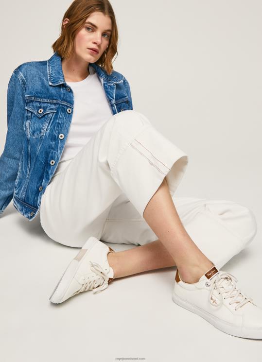 d7a0d7a9d799d79d_4n8xb583_pepe_jeans_d79cd791d79f_d7a0d7a2d79cd799_d7a1d7a4d795d7a8d798_d7a7d79cd790d7a1d799d795d7aa_d7a9d79c_d7.jpg נשים 4N8XB583 Pepe Jeans לבן נעלי ספורט קלאסיות של קנטון מקס – תמונה 1