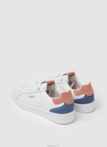 ⁦נשים 4N8XB584 Pepe Jeans לבן נעלי ספורט קלאסיות רכות של מילטון⁩ – תמונה ⁦4⁩
