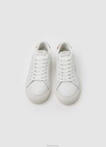 ⁦נשים 4N8XB585 Pepe Jeans לבן נעלי ספורט בסיסיות מעור של Adams⁩ – תמונה ⁦2⁩