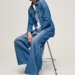 נשים 4N8XB587 Pepe Jeans ורוד רך סניקרס משולבות בהדפס בריט