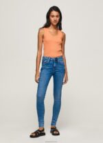 נשים 4N8XB58 Pepe Jeans דֵנִים ג'ינס בגזרה גבוהה של ריג'נט סקיני