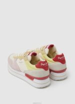 ⁦נשים 4N8XB595 Pepe Jeans לבן מפעל סניקרס משולבות מתוקות רוספר⁩ – תמונה ⁦4⁩