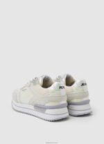 ⁦נשים 4N8XB596 Pepe Jeans לבן נעלי ספורט משולבות Rusper Pearl⁩ – תמונה ⁦4⁩
