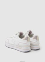 ⁦נשים 4N8XB599 Pepe Jeans לבן נעלי ספורט בסיסיות של Rusper Charm⁩ – תמונה ⁦4⁩