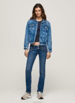נשים 4N8XB5 Pepe Jeans דֵנִים ג'ינס עם מותניים נמוכים בהתאמה ישרה ונוס