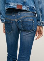 ⁦נשים 4N8XB5 Pepe Jeans דֵנִים ג'ינס עם מותניים נמוכים בהתאמה ישרה ונוס⁩ – תמונה ⁦5⁩