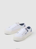 ⁦נשים 4N8XB608 Pepe Jeans לבן נעלי ספורט פלטפורמת אוטיס סאן⁩ – תמונה ⁦3⁩