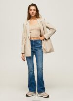 נשים 4N8XB60 Pepe Jeans דֵנִים ג'ינס מתרחב בגזרה גבוהה של דיון
