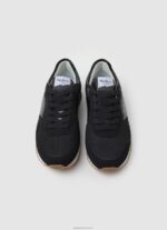 ⁦נשים 4N8XB611 Pepe Jeans שָׁחוֹר נעלי ספורט משולבות לונדון טרוי⁩ – תמונה ⁦2⁩