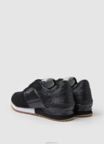 ⁦נשים 4N8XB611 Pepe Jeans שָׁחוֹר נעלי ספורט משולבות לונדון טרוי⁩ – תמונה ⁦4⁩