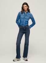 נשים 4N8XB61 Pepe Jeans דֵנִים ג'ינס מתרחב בגזרה גבוהה וילה