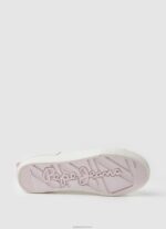 ⁦נשים 4N8XB620 Pepe Jeans לבן נעלי ספורט מגופרות בדגל אלן⁩ – תמונה ⁦5⁩