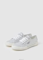 ⁦נשים 4N8XB626 Pepe Jeans כסף נעלי ספורט בסיסיות למסיבה של בריידי⁩ – תמונה ⁦3⁩