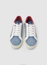 ⁦נשים 4N8XB627 Pepe Jeans כחול מפעל סניקרס קנבס ג'ינס של קנטון⁩ – תמונה ⁦2⁩