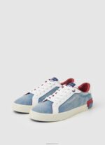 ⁦נשים 4N8XB627 Pepe Jeans כחול מפעל סניקרס קנבס ג'ינס של קנטון⁩ – תמונה ⁦3⁩