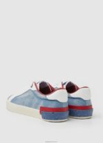⁦נשים 4N8XB627 Pepe Jeans כחול מפעל סניקרס קנבס ג'ינס של קנטון⁩ – תמונה ⁦4⁩