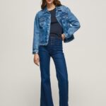 נשים 4N8XB62 Pepe Jeans דֵנִים ג'ינס בגזרה גבוהה וילה מתרחבת