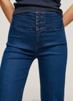 ⁦נשים 4N8XB62 Pepe Jeans דֵנִים ג'ינס בגזרה גבוהה וילה מתרחבת⁩ – תמונה ⁦3⁩