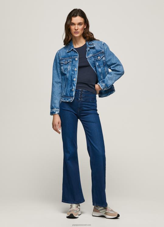 d7a0d7a9d799d79d_4n8xb62_pepe_jeans_d793d6b5d7a0d6b4d799d79d_d792d799d7a0d7a1_d791d792d796d7a8d794_d792d791d795d794d794_d795d799.jpg נשים 4N8XB62 Pepe Jeans דֵנִים ג'ינס בגזרה גבוהה וילה מתרחבת – תמונה 1