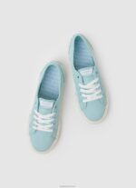 ⁦נשים 4N8XB631 Pepe Jeans ירוק מים בהיר סניקרס בייסיק של בריידי⁩ – תמונה ⁦2⁩