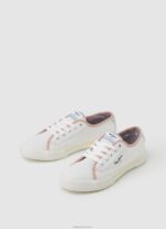⁦נשים 4N8XB632 Pepe Jeans לבן נעלי ספורט מבד בריידי בנדן⁩ – תמונה ⁦3⁩