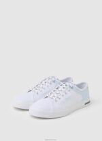 ⁦נשים 4N8XB635 Pepe Jeans לבן נעלי ספורט בסיסיות של Kenton Road⁩ – תמונה ⁦3⁩
