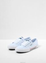 ⁦נשים 4N8XB636 Pepe Jeans לבן סניקרס בייסיק של בריידי⁩ – תמונה ⁦2⁩
