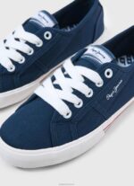 ⁦נשים 4N8XB637 Pepe Jeans חיל הים סניקרס בייסיק של בריידי⁩ – תמונה ⁦5⁩