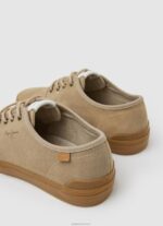 ⁦נשים 4N8XB639 Pepe Jeans חוֹל נעלי ספורט מעור קולין⁩ – תמונה ⁦4⁩