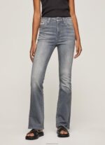 ⁦נשים 4N8XB63 Pepe Jeans דֵנִים ג'ינס מתרחב בגזרה גבוהה של דיון⁩ – תמונה ⁦2⁩