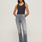 נשים 4N8XB63 Pepe Jeans דֵנִים ג'ינס מתרחב בגזרה גבוהה של דיון