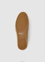 ⁦נשים 4N8XB640 Pepe Jeans לְהִשְׁתַזֵף נעלי ספורט מעור קולין⁩ – תמונה ⁦5⁩