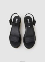 ⁦נשים 4N8XB643 Pepe Jeans שָׁחוֹר סנדלי טריז של מותג witney⁩ – תמונה ⁦2⁩