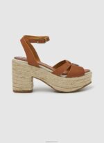 ⁦נשים 4N8XB645 Pepe Jeans לְהִשְׁתַזֵף סנדלי עור טפי דיי⁩ – תמונה ⁦2⁩