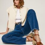 נשים 4N8XB645 Pepe Jeans לְהִשְׁתַזֵף סנדלי עור טפי דיי